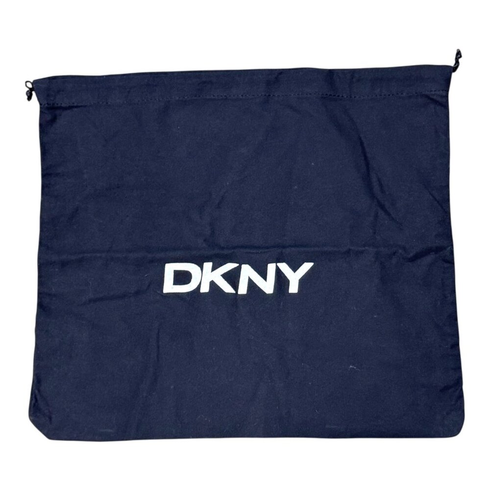 DKNY Drawstring Dust Bag Navy 16.5" X 13.5" Cotton Large Shoes Purse Donna Karan